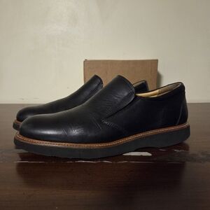 Samuel Hubbard Frequent Traveler Black Leather Slip On Shoes Men's 9M EUC